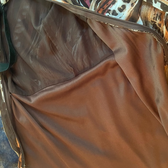 NEW A'Reve Gold Pleated Ruched Maxi Dress - Picture 8 of 14